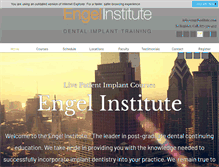 Tablet Screenshot of engelinstitute.com